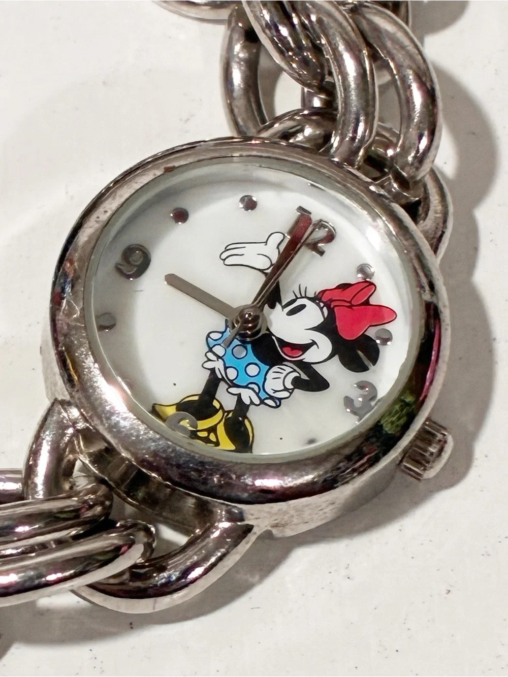 Minnie Mouse Women’s Stainless Steel Bracelet Watch